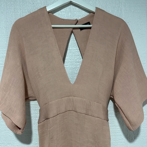 Topshop open back belted midi dress size 8 - Picture 2 of 9